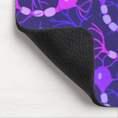 Tapis De Souris Neurones Connectés Néon Violet (Coin)