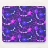 Tapis De Souris Neurones Connectés Néon Violet (Devant)