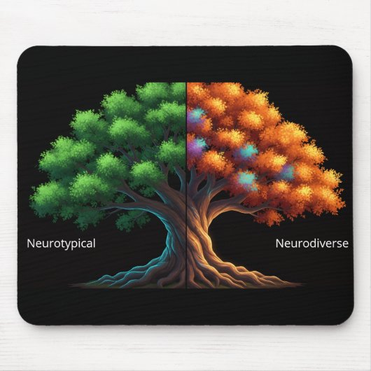 Tapis De Souris Neurotypical vs. Neurodiverse (Devant)