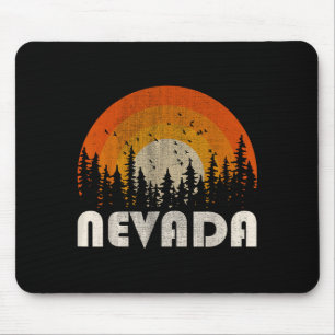 Tapis De Souris Nevada - nature drôle vintage randonnée 60s 70s 80