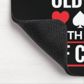 Tapis De Souris Never Underestimate Old Lady Deck of Card Bridge (Coin)