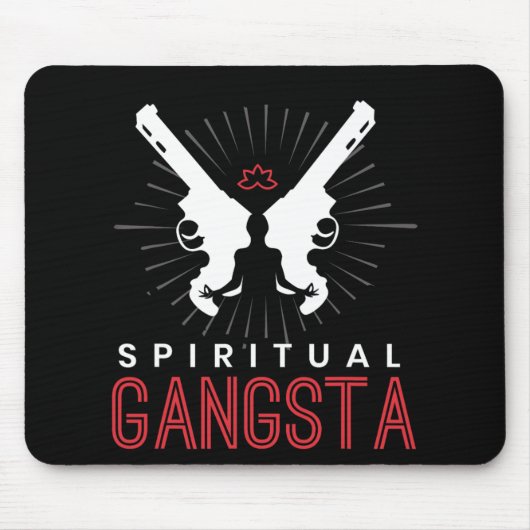 Tapis De Souris New Age Sritual Srituality Yoga Gangster Enlighten (Devant)