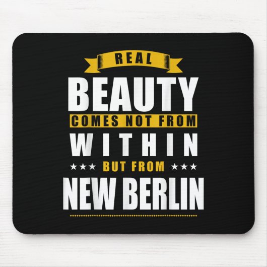Tapis De Souris New Berlin - Funny D City Gift (Devant)