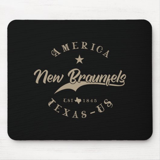 Tapis De Souris New Braunfels Tx Texas (Devant)