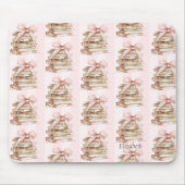 Tapis De Souris New Chapter Pink Bow Stripes (Devant)