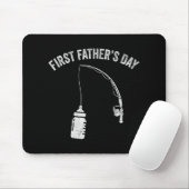 Tapis De Souris New Dad Fisherman, First Fathers Day Fishing Dad  (Avec souris)