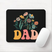 Tapis De Souris New Dad Wildflower First Birthday & Baby Showe (Avec souris)