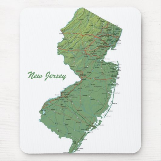 Tapis De Souris New Jersey Mousepad (Devant)