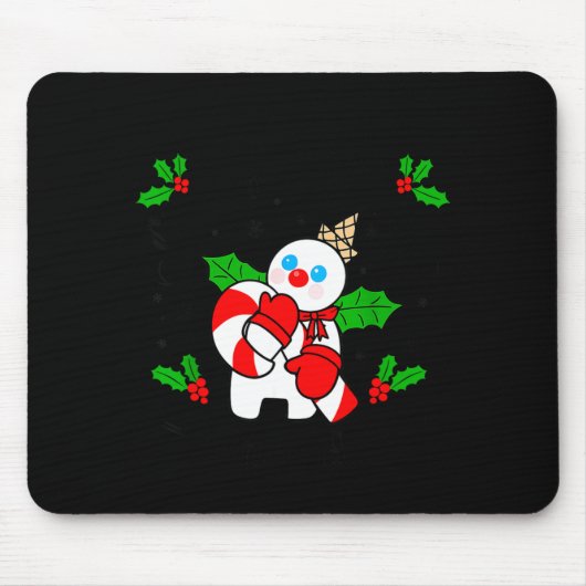Tapis De Souris New Orleans Mr Bingle Christmas Tradition Snowman (Devant)