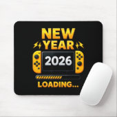 Tapis De Souris New Year 2026 Loading Gaming Controller New Years  (Avec souris)