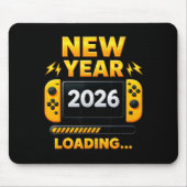Tapis De Souris New Year 2026 Loading Gaming Controller New Years (Devant)