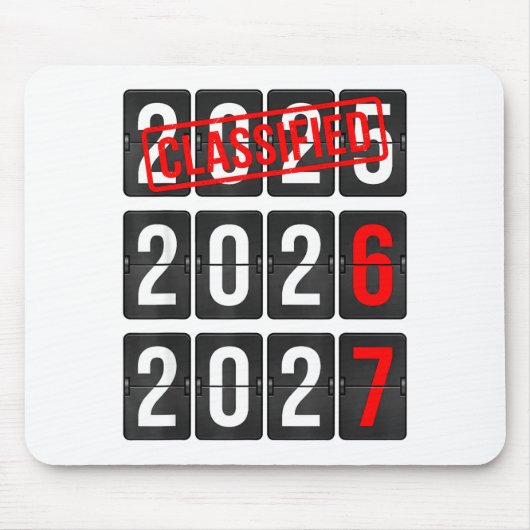 Tapis De Souris New Year 67 Six Seven Countdown New Year 2026 2027 (Devant)