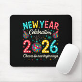 Tapis De Souris New Year Celebration 2026 Disco Ball Matching Wint (Avec souris)