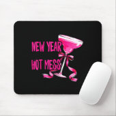 Tapis De Souris New Year Same Hot Mess Happy New Year 2026 Party (Avec souris)