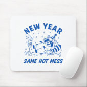 Tapis De Souris New Year Same Hot Mess Raccoon Fun Party (Avec souris)