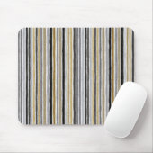 Tapis De Souris New Year's Blue Gold Black Stripes (Avec souris)