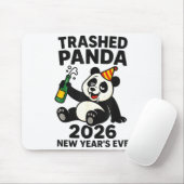 Tapis De Souris New Years Eve 2026 Trashed Panda Premium  (Avec souris)