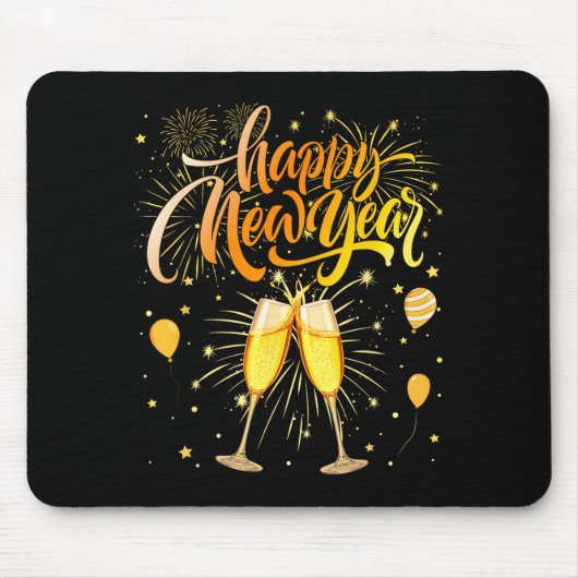Tapis De Souris New Years Eve Party Supplies Nye Matching Happy Ne (Devant)