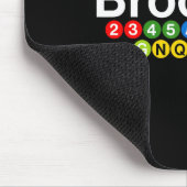 Tapis De Souris New York Brooklyn Subway Station Signs, Train Sign (Coin)