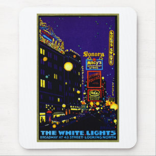 Tapis De Souris New York City 1925 la nuit