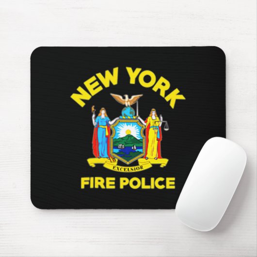 Tapis De Souris New York Fire Lice Department Firefighters (Avec souris)