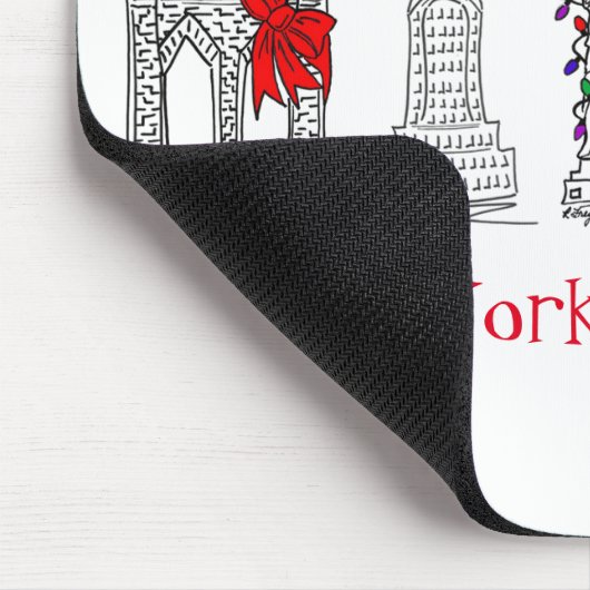 Tapis De Souris New York Joyeux Noël NYC (Coin)