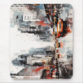 Tapis De Souris New York, paysage peint. (Devant)