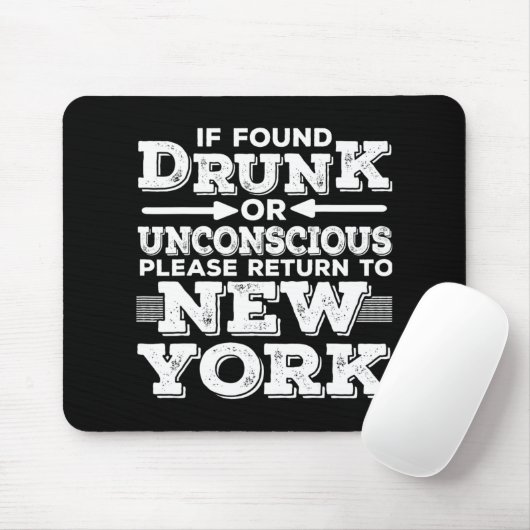 Tapis De Souris New York Sayings Funny Ny (Avec souris)