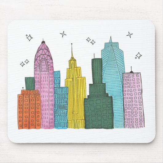 Tapis De Souris New York Skyline Mousepad (Devant)