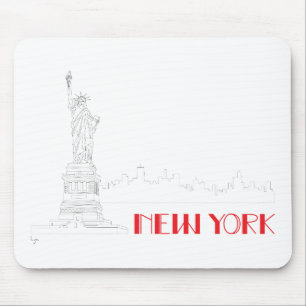 Tapis De Souris New-York, Statue-of-Liberty Cool