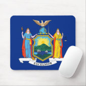 Tapis De Souris New York : The Empire State, Home Big Apple Flag (Avec souris)