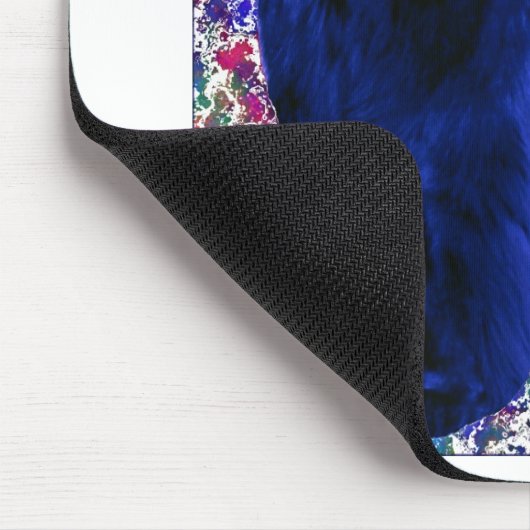 Tapis De Souris Newf bleu épongé Mousepad (Coin)