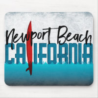 Newport Beach Mouse Pad California Surboard
