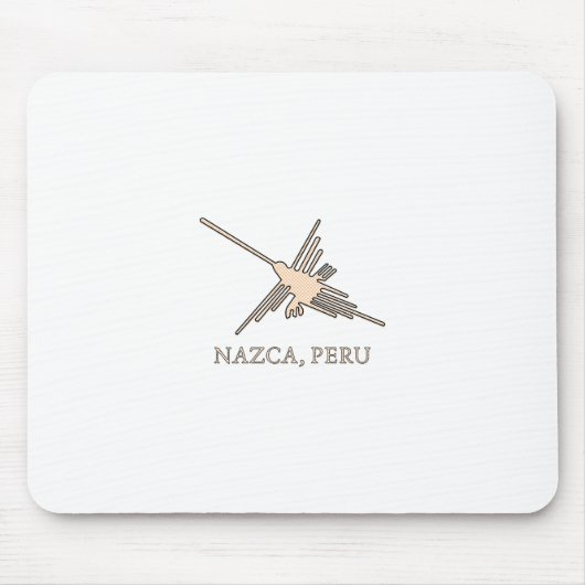 Tapis De Souris Newsprint de Nazca Hummingbird (Devant)