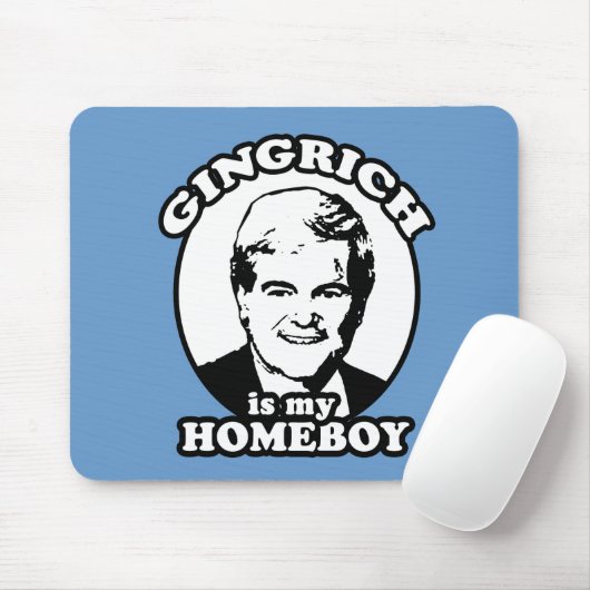 Tapis De Souris Newt Gingrich est mon homeboy (Avec souris)