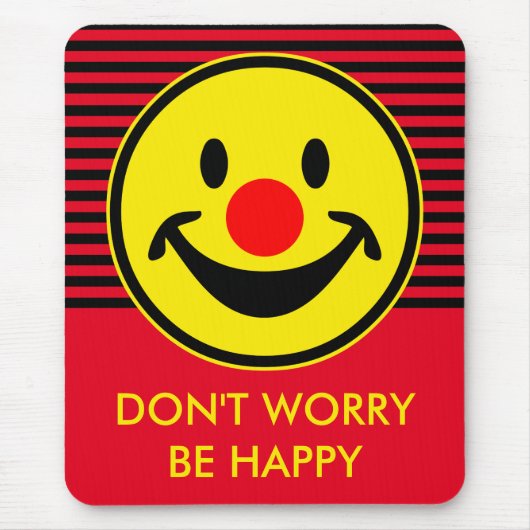 Tapis De Souris Nez rouge - jaune + vos idées (Devant)