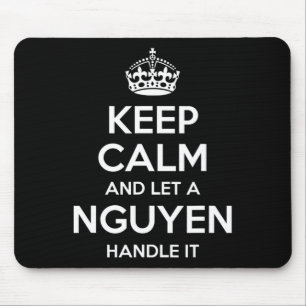 Tapis De Souris Nguyen Funny Nom de famille Arbre de famille Anniv