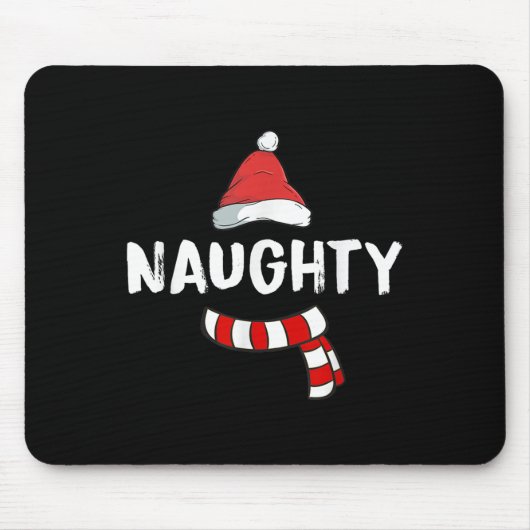 Tapis De Souris Nice And Naughty Shirt Matching Christmas Pajamas  (Devant)