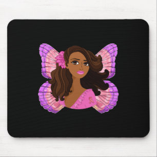 Tapis De Souris Nice Cancer du sein Black Woman Conscience du canc