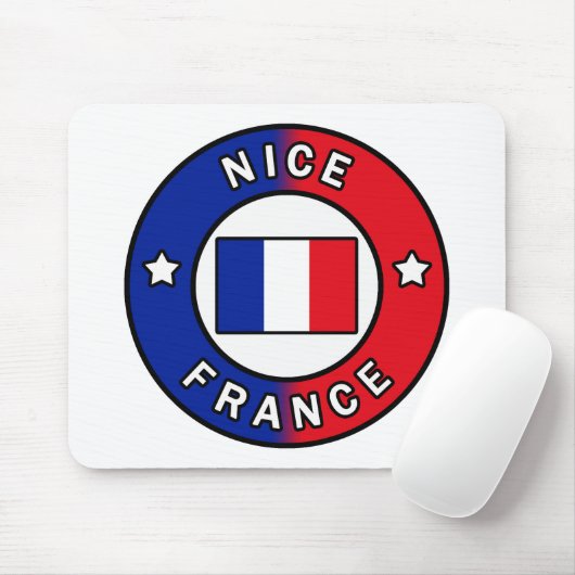 Tapis De Souris Nice France (Avec souris)