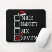 Tapis De Souris Nice Naughty 67 Christmas Funny Meme Six Seven (Avec souris)