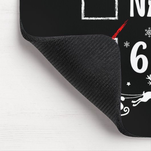 Tapis De Souris Nice Naughty 67 Funny Christmas Brainrot Six Seven (Coin)