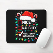 Tapis De Souris Nice Naughty An Attempt Was Made Shirt Funny Chris (Avec souris)