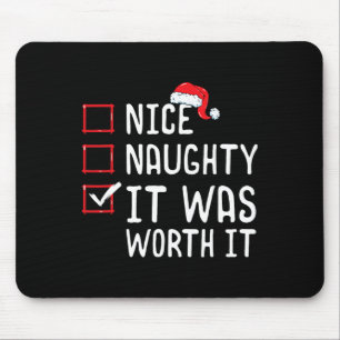 Tapis De Souris Nice Naughty C'Était Vaut La Liste De Noël