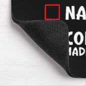 Tapis De Souris Nice Naughty Coffee Made Me Do It Funny Christmas (Coin)