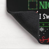 Tapis De Souris Nice Naughty I Swear I Tried Funny Christmas (Coin)