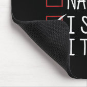 Tapis De Souris Nice Naughty I Swear I Tried Funny Christmas List (Coin)