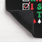 Tapis De Souris Nice Naughty I Swear I Tried Funny Christmas Santa (Coin)