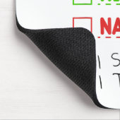 Tapis De Souris Nice Naughty I Swear I Tried List Funny Christmas (Coin)