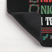 Tapis De Souris Nice Naughty I Tried Christmas List Matching Famil (Coin)